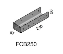 Purlin Hanger - Futura Connector Bracket example FCB250